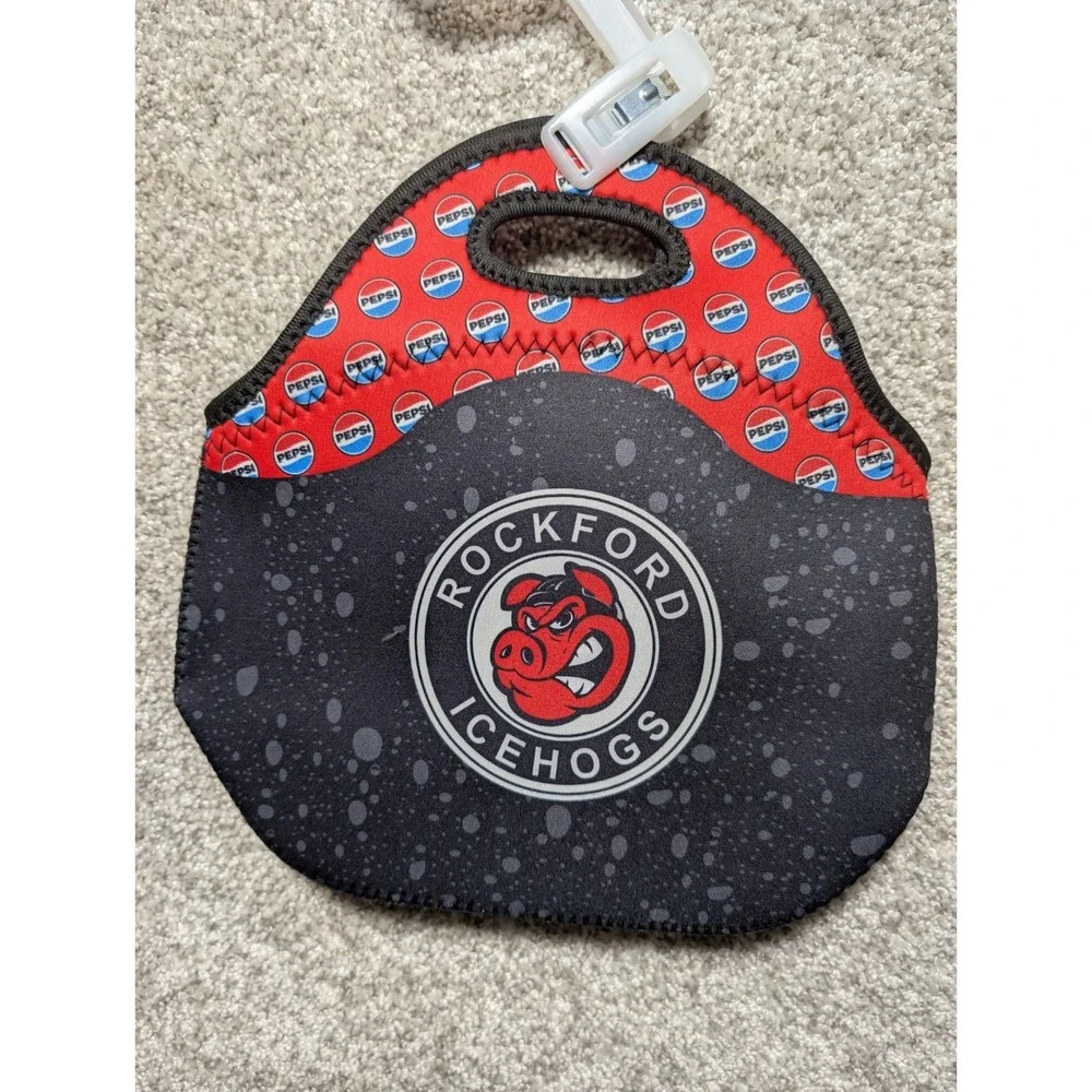 AHL Rockford IceHogs‎ Travel Lunch Bag Cooler  Hockey Fan